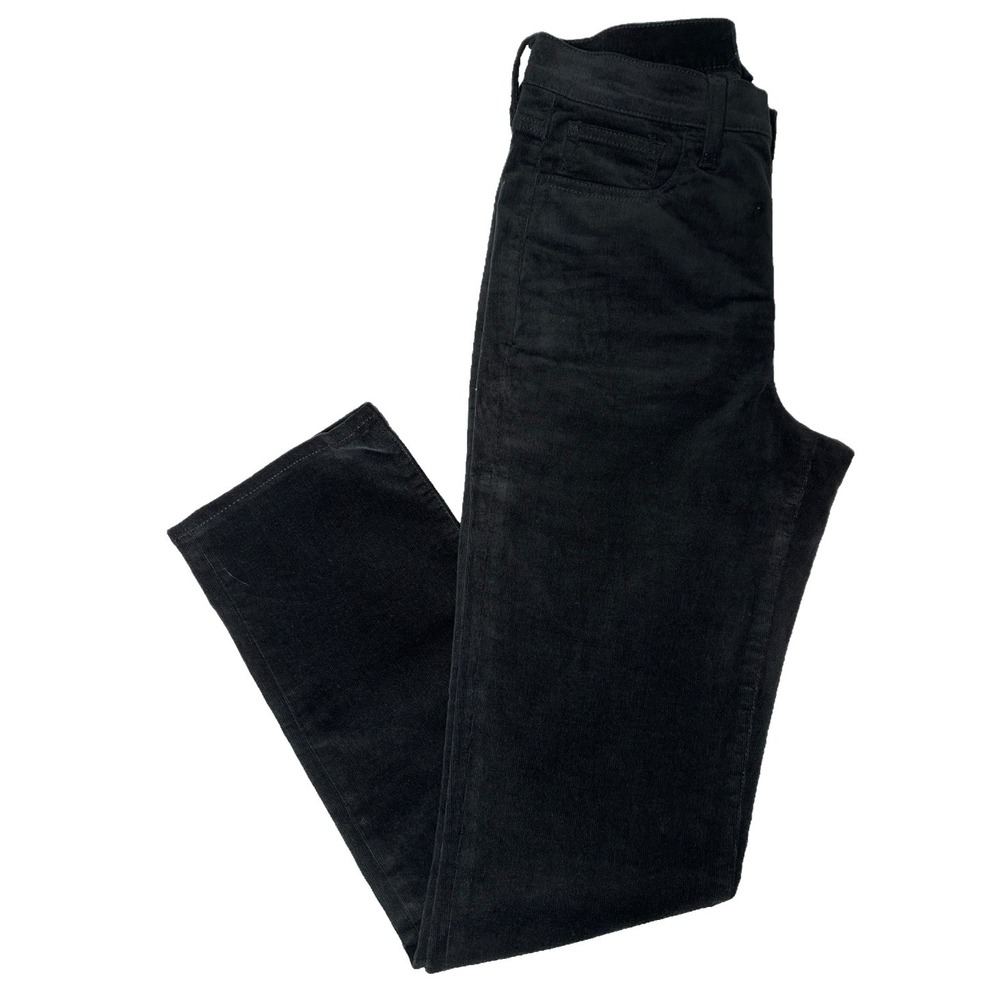 J.Crew -Black Corduroy Pants - Women's Size 25 Mid Rise Straight Leg Classic Fit - Picture 2 of 13